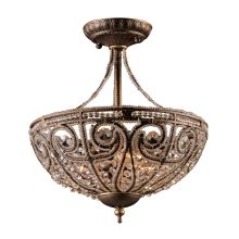 Crystal Semi-Flush Ceiling Fixture from the Elizabethan Collection