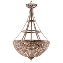 Elizabethan 4 Light 17" Wide Crystal Pendant with Round Canopy and Clear Crystal Shade