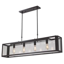 4 Light Linear Chandelier from the Parameters Collection