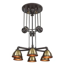 Torque 6 Light 36" Wide Chandelier