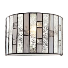 1 Light LED Wall Sconce with Mercury Glass Shades from the Ethan Collection