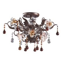 Crystal Semi-Flush Ceiling Fixture from the Cristallo Fiore Collection