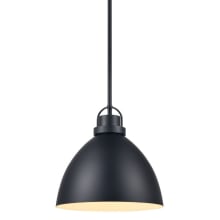 Somerville 12" Wide Pendant with Metal Shade