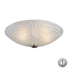 2 Light Semi Flush Ceiling Fixture From The Fusion Collection