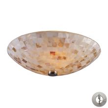 2 Light Semi Flush Ceiling Fixture From The Capri Collection