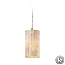 Coletta Single Light 4" Wide Instant Pendant with Round Canopy and Cream Shade