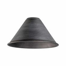 Pewter Metal Cone Shade from the Cast Iron Pipe Collection