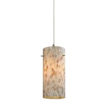 Capri Single Light 5" Wide Mini Pendant with Round Canopy and Hand Blown Glass Shade