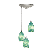 Collanino 3 Light 10" Wide Multi Light Pendant