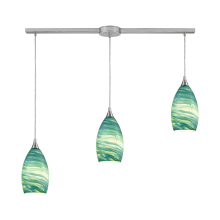 Collanino 3 Light 36" Wide Linear Pendant