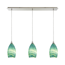 Collanino 3 Light 36" Wide Linear Pendant