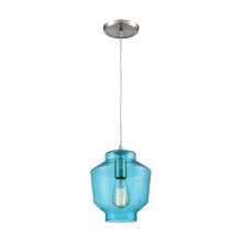 Barrel Single Light 8" Wide Mini Pendant