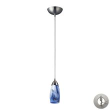 Milan Single Light 3" Wide Instant Pendant with Round Canopy and Hand Blown Glass Shade