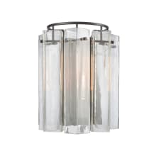Cubic Glass Single Light 12" Tall Wall Sconce