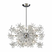 15 Light 1 Tier Chandelier with Crystal Accents from the Snowburst Collection