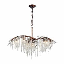 6 Light 1 Tier Crystal Chandelier from the Elia Collection
