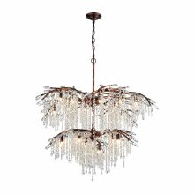 18 Light 2 Tier Crystal Chandelier from the Elia Collection