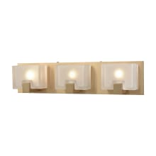 Ridgecrest 3 Light 21" Wide Bathroom Vanity Light with Frosted Cast Glass Shades