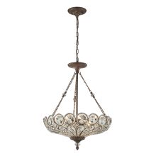 Christina 5 Light 20" Wide Crystal Pendant with Round Canopy and Clear Crystal Shade