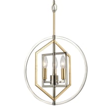 Geosphere 3 Light 15" Wide Taper Candle Pendant