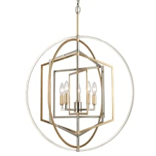 Geosphere 5 Light 27" Wide Taper Candle Pendant