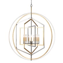 Geosphere 9 Light 46" Wide Taper Candle Style Chandelier