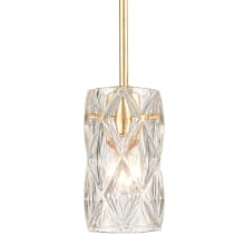 Jenning 4" Wide Mini Pendant with Clear Glass Shade