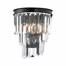 1 Light Wall Sconce with Crystal Shades from the Palacial Collection