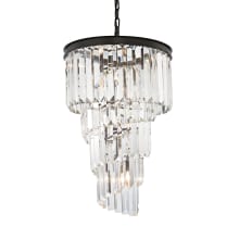 6 Light 4 Tier LED Crystal Chandelier from the Palacial Collection