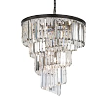 9 Light 4 Tier LED Crystal Chandelier from the Palacial Collection