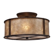 3 Light LED Semi Flush Ceiling Fixture From The Barringer Collection