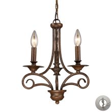 3 Light 1 Tier Chandelier From The Gloucester Collection
