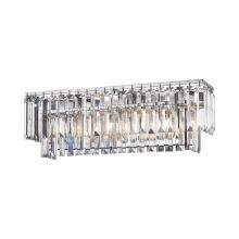 3 Light Bathroom Vanity Light with Crystal Shades from the Palacial Collection