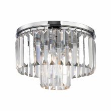 1 Light Flush Mount Ceiling Fixture with Crystal Shades from the Palacial Collection