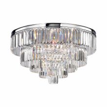 6 Light Flush Mount Ceiling Fixture with Crystal Shades from the Palacial Collection