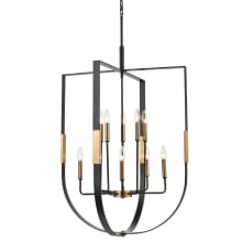 Heathrow 10 Light 28" Wide Taper Candle Chandelier