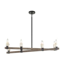 Stone Manor 8 Light 39" Wide Taper Candle Chandelier
