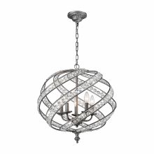 5 Light 1 Tier Crystal Candle Style Globe Chandelier from the Renaissance Collection