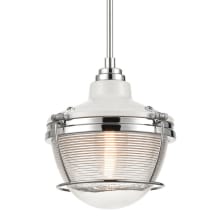 Seaway Passage 10" Wide Pendant - White / Polished Nickel