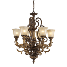 6 Light LED 1 Tier Chandelier From The Regency Collection