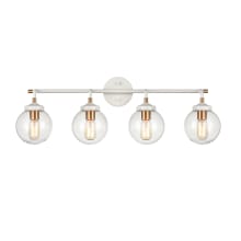 Boudreaux 4 Light 33" Wide Bathroom Vanity Light