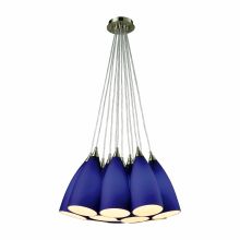 Vesta 12 Light 20" Wide Multi Light Pendant with Round Canopy and Hand Blown Glass Shades