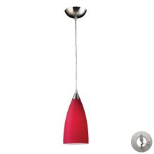 Vesta Single Light 5" Wide Instant Pendant with Round Canopy and Hand Blown Glass Shade