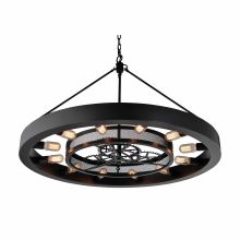 12 Light 1 Tier Drum Chandelier from the Chronology Collection