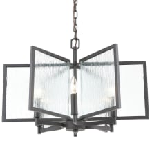 Inversion 6 Light 25" Wide Taper Candle Chandelier