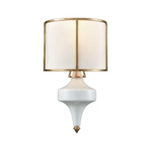 Ceramique Single Light 15" Tall Wall Sconce