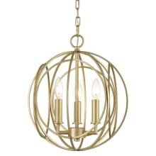 Loughton 3 Light 14" Wide Cage Pendant