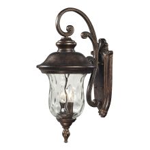 3 Light Outdoor Lantern Wall Sconce From The Lafayette Collection