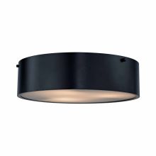 3 Light Flush Mount Ceiling Fixture with Frosted Glass Shade from the Clayton Collection
