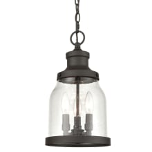 Renford 3 Light 8" Wide Outdoor Taper Candle Mini Pendant